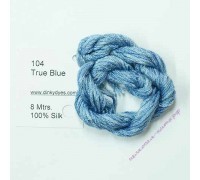 Шёлковое мулине Dinky-Dyes S-104 True Blue